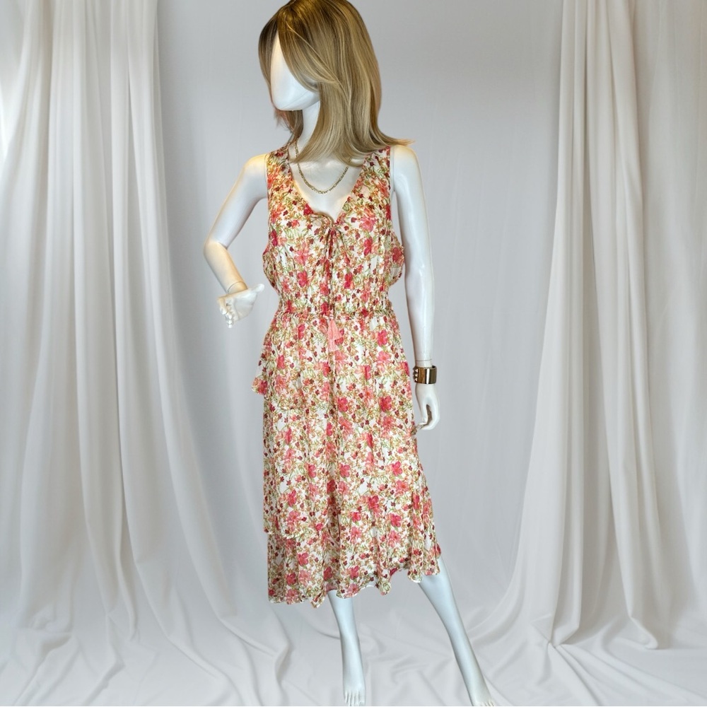 Taylor Orange Sleeveless Spaghetti Strap Sundress NWT
